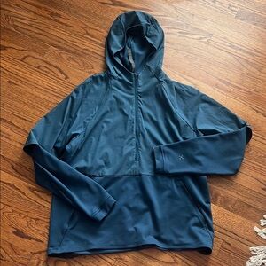Teal Hooded Pullover